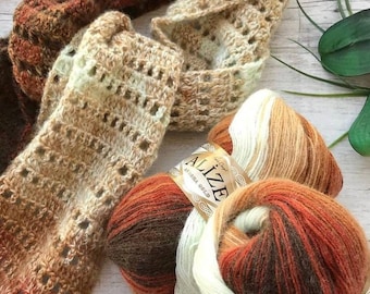 Alize Angora Gold Batik, wool yarn, acrylic yarn, Angora Yarn, Batik yarn, Knitting yarn, Crochet yarn, multicolor yarn,