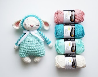 Schachenmayr Catania, Catania Originals, Hilo de algodón para amigurumi, Hilo suave, Hilo para muñecas, Hilo brillante, Hilo para ganchillo, Color de la parte 2