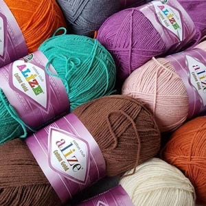 Alize Cotton Gold yarn, 100 grams, 330 meters, amigurumi crochet, baby cotton yarn, cotton amigurumi yarns Amigurumi doll yarns