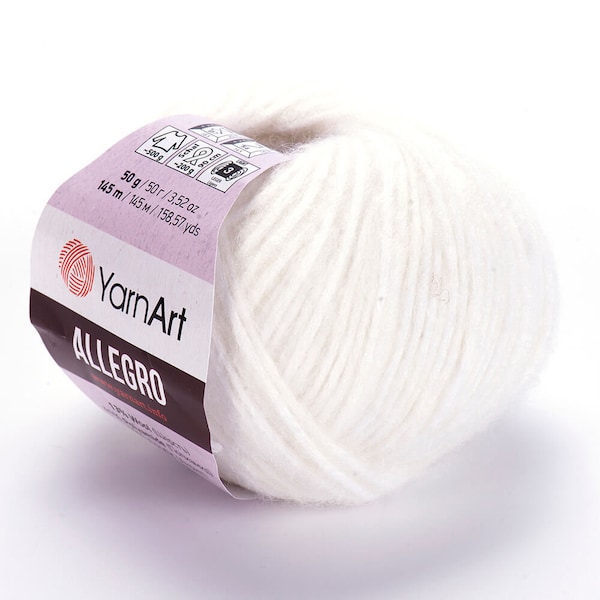 Yarnart Allegro - Melange Knitting Yarn, 50 gram Wool Yarn, Acrylic Yarn, DK Yarn, Sweater Yarn, Winter Yarn, Soft Yarn, 1.76 Oz, 158.57 Yds