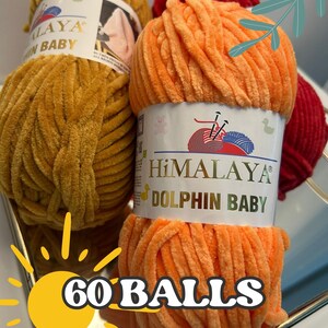 60 ballen gratis FEDEX EXPRESS verzending Himalaya dolfijn baby, babygaren, breibaby, fluwelen garen, gehaakt garen, babydeken, amigurumi-garen