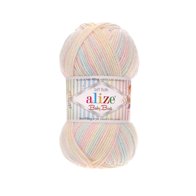 Alaze Label Alize Baby Best Batik , Knitting Yarn, Hypoallergenic Yarn, Crochet ...
