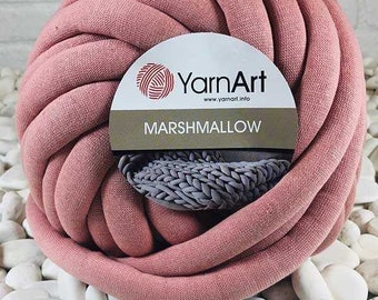 Yarnart Marshmallow -  Jumbo Arm Knitting Yarn, Home Decoration Accessory Cord,  Decorative Pillow Yarn,Knot Cushion Cord, Throw, 750 gram