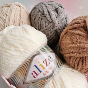 Alize Softy Plus Baby Yarn for Knitting Crochet Yarn Hand Knit Yarn Acrylic  Yarn Color Choice Baby Yarn Baby Hypoallergenic Antibacterial 