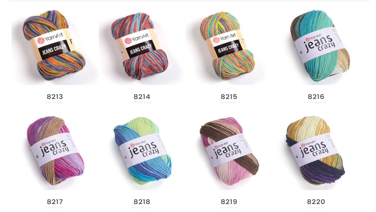 Yarnart Crazy - , Baby Yarn, Amigurumi, Blanket Yarn,multicolor