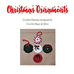 Christmas Wreath Ornaments Crochet Pattern, Frilly Wreath, PDF, Digital Pattern