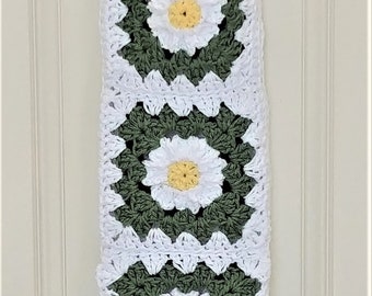 Plastic Bag Holder, Daisy, Flower, Crochet Pattern, PDF Digital Pattern