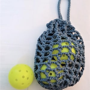 Pickleball Bag, Pickleball Ball Bag, Crochet Pickleball Bag Pattern, Crochet,  Accessories, Drawstring Bag, Tennis Ball, Sports Bag, PDF