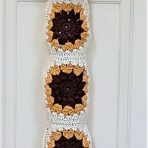 Plastic Bag Holder, Sunflower, Recycle Bags, Sustainable, Reuse Bags, Flower, Crochet Pattern, PDF Digital Pattern, Granny Square