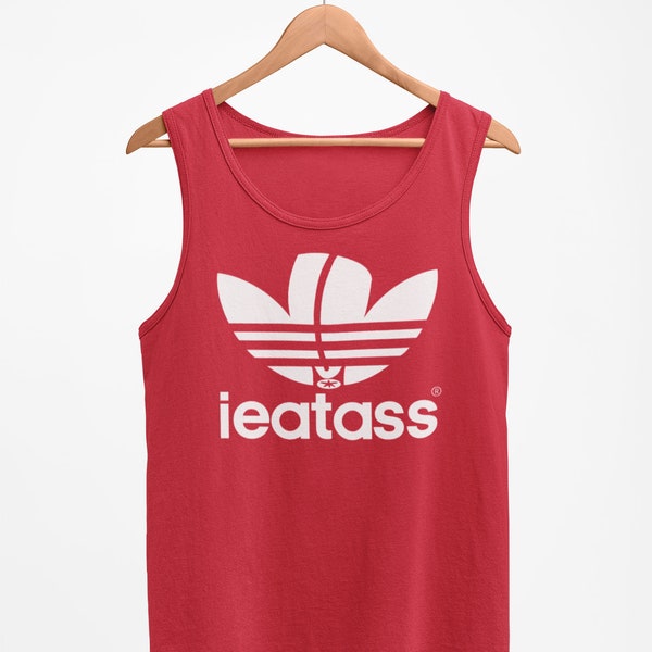 I Eat Ass Tank, parodie du logo Adidas, chemise LGBTQ, chemise Pride, cadeau pour gays, chemise Queer, Gay Pride, chemise gay, débardeur gay, fierté, débardeur lgbt