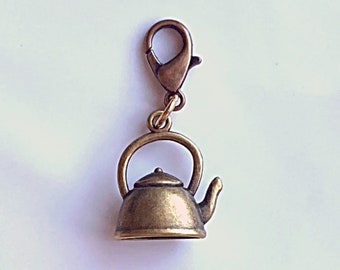 Tea Kettle • Single Progress Keeper, Stitch Marker | Knitting and Crochet Accessories and Notions