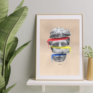 Berlin handmade screen print &quot;Art&quot; - limited edition, 5 coloured