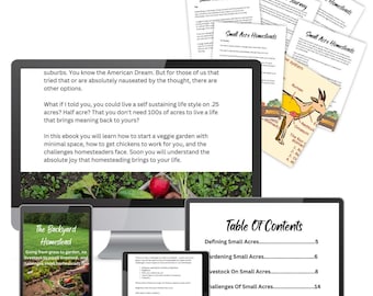 The Backyard Homestead eBook-Starting A Homestead- Homestead eBook- Backyard Homestead-Small Acre Homestead- Backyard Farm-Small Farm eBook