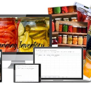 Canning Inventory Spreadsheets- Pantry Spreadsheet- Canning Spreadsheet- Kitchen Inventory- Kitchen Inventory Spreadsheet- Canning Worksheet