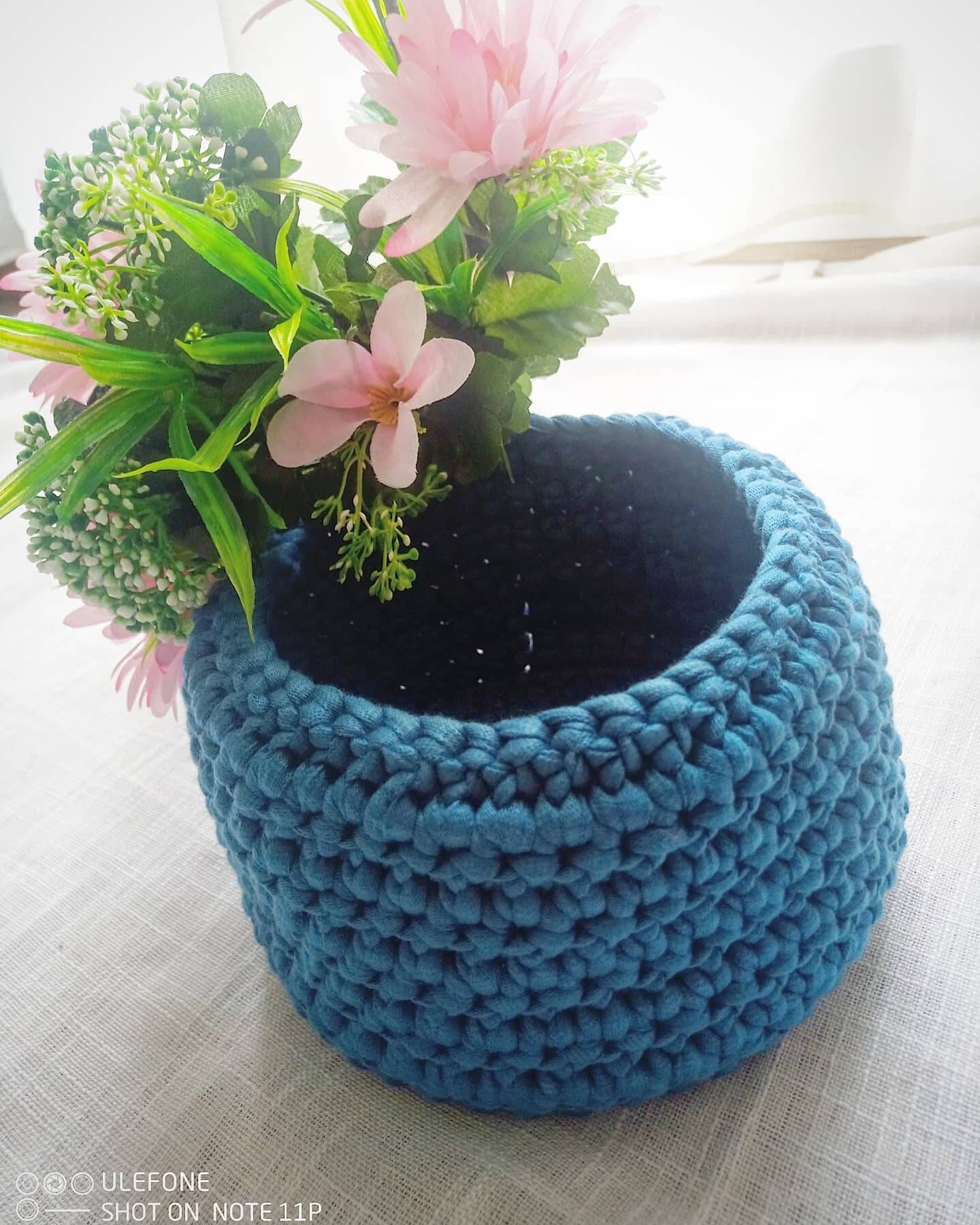 Small blue basket Etsy