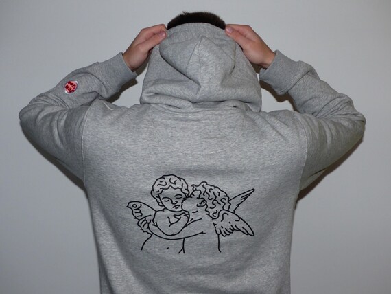 Grey angel sweatshirt clearance