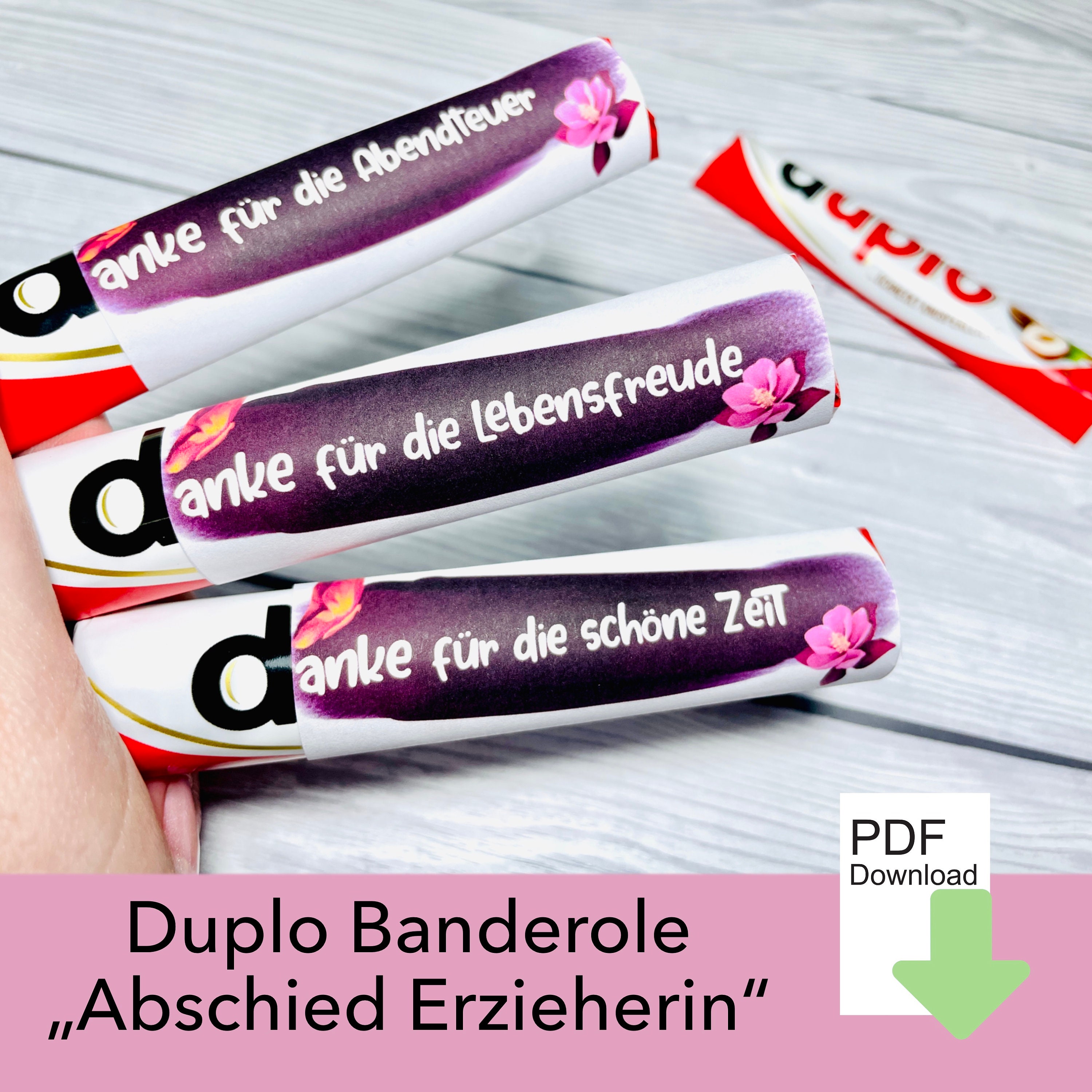 Thank You Duplo Banderole, Duplo Message, Farewell Gift for Educator ...