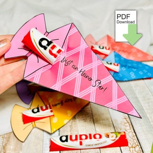 Duplo banderole school enrollment, Duplo messages, you are, school, schoolchild, school cone filling, gift for school enrollment, DIY gift, PDF