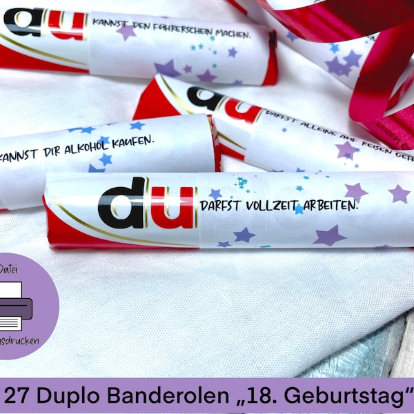 Duplo sprüche 18 Etsy.de