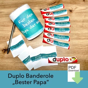Duplo Dia dos Pais, Você é Banderole, Melhor Pai, Duplo Banderole, Presente de Agradecimento, Pai, Homem, Presente de Dia dos Pais, Download direto em PDF