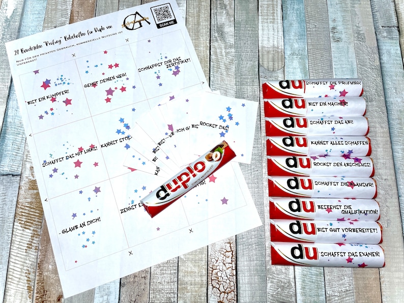 24 Mini Belohnungs-Geschenke Aus Holz - Motivationskarten Für Kinder