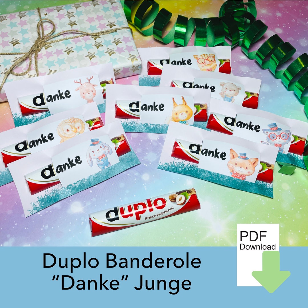 Team Motivation Aufkleber Set - 42 Banderolen Für Duplo Schokolade