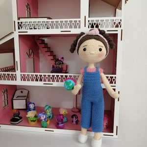 Ms. Rachel - Songs for Littles ,crochet Ms. Rachel, amigurumi doll, amigurumi  finished Ms. Rachel doll for sale, Granddaughter gift,