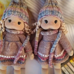 Häkelpuppe zum Verkauf, fertige Amigurumi-Puppe, Enkelin-Geschenk, Sammlerpuppe, Geschenk für sie, Geburtstagsgeschenk Bild 2