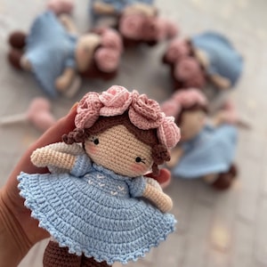 Crochet doll for sale, Amigurumi finished doll, Granddaughter gift, Collectible doll, gift for her, Birthday gift