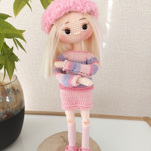 Crochet Barbie doll for sale , Handmade doll for sale, Granddaughter gift, Christmas gift idea, Birthday gift, Amigurumi finished doll sale