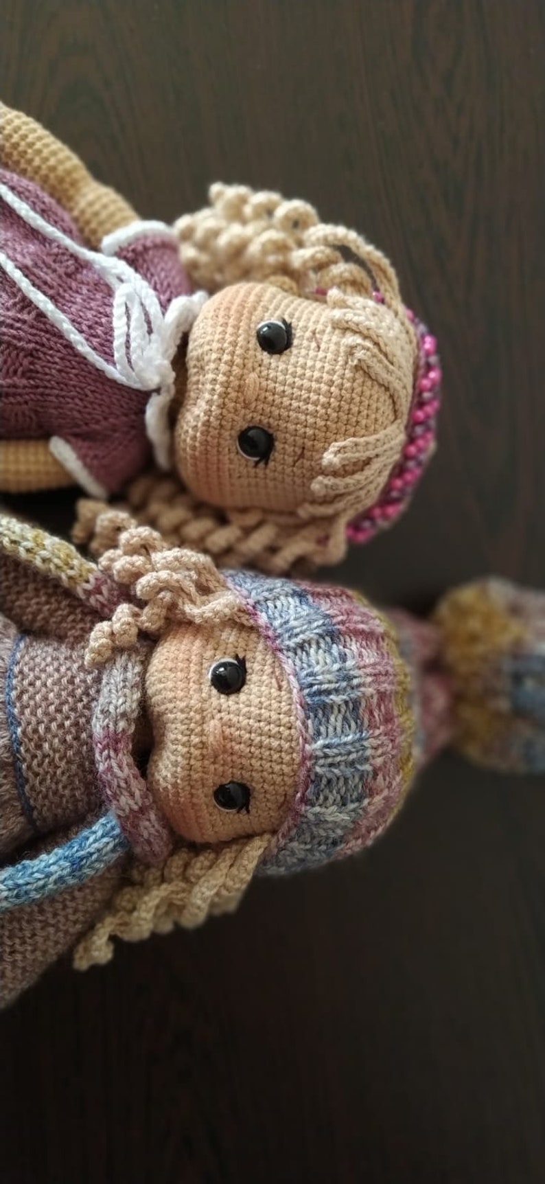 Häkelpuppe zum Verkauf, fertige Amigurumi-Puppe, Enkelin-Geschenk, Sammlerpuppe, Geschenk für sie, Geburtstagsgeschenk Bild 5