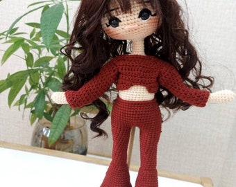 Selena quintanilla Puppe zum Verkauf, handgemachte Selena Puppe, Amigurumi fertige Puppe, Enkelin Geschenk, Geburtstagsgeschenk, Selena quintanilla Puppe