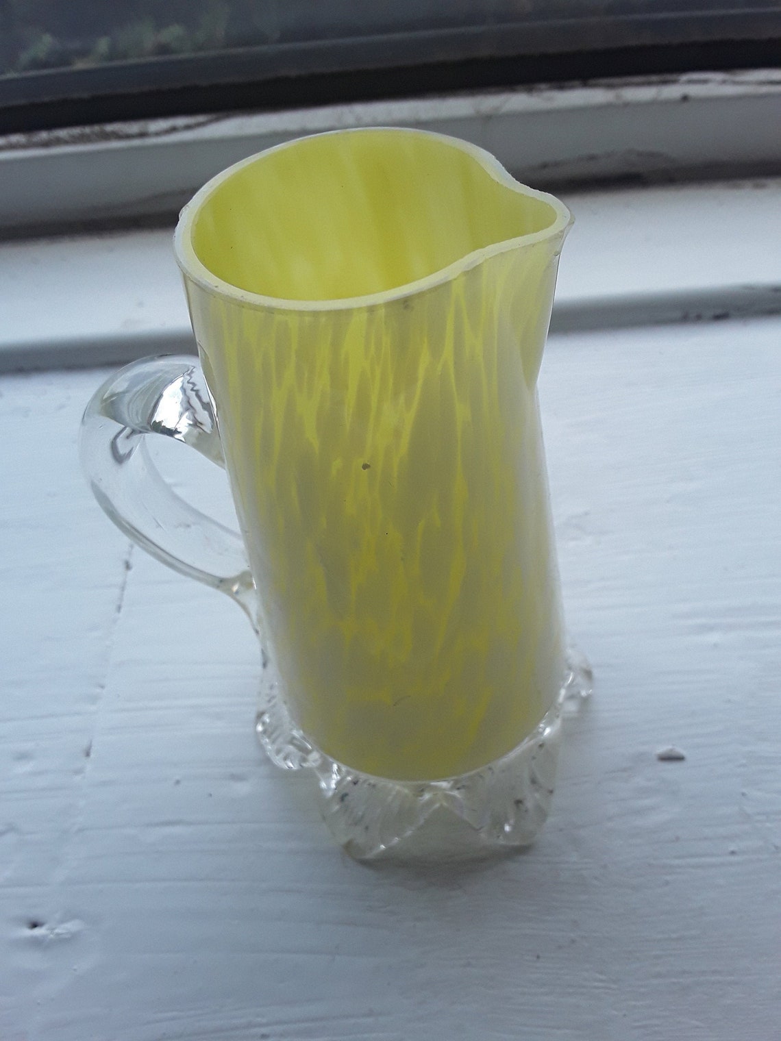 Victorian Hand Blown Yellow Glass in excellent condition Etsy