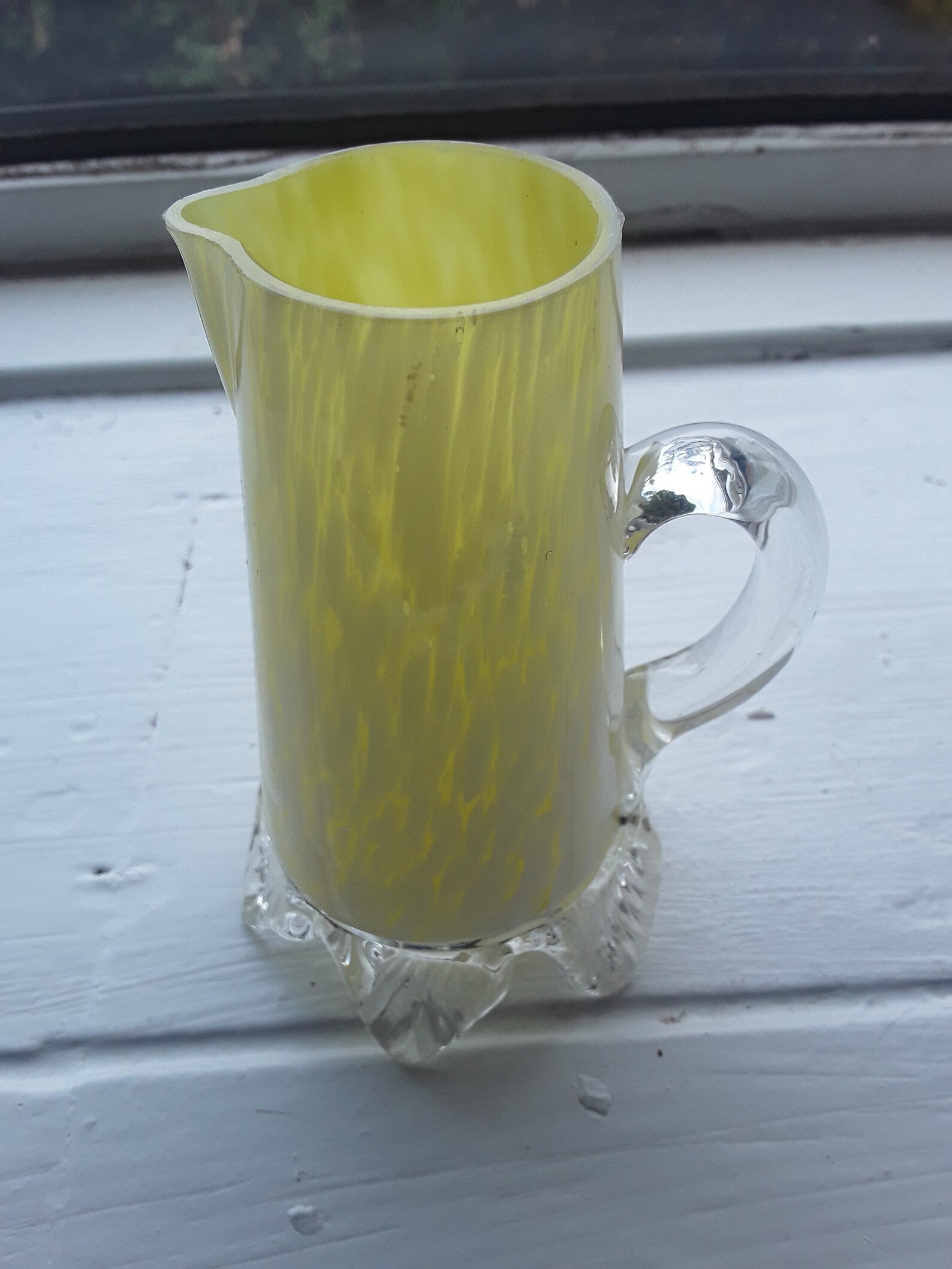 Victorian Hand Blown Yellow Glass in excellent condition Etsy