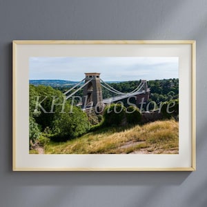 Clifton Suspension Bridge - Bristol UK - Printable Digital Image - Printable Wall Art
