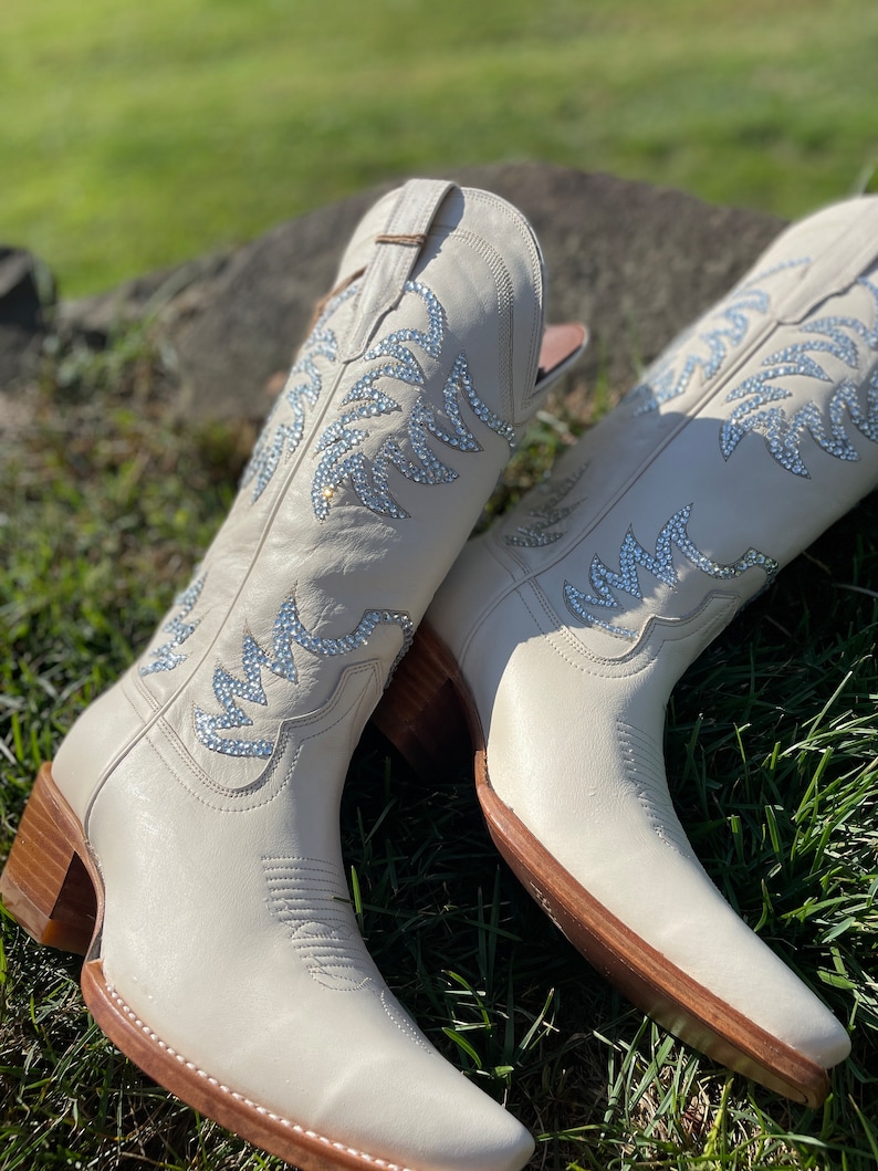 Too Glam To Give A Damn Rhinestone Cowboy Boots