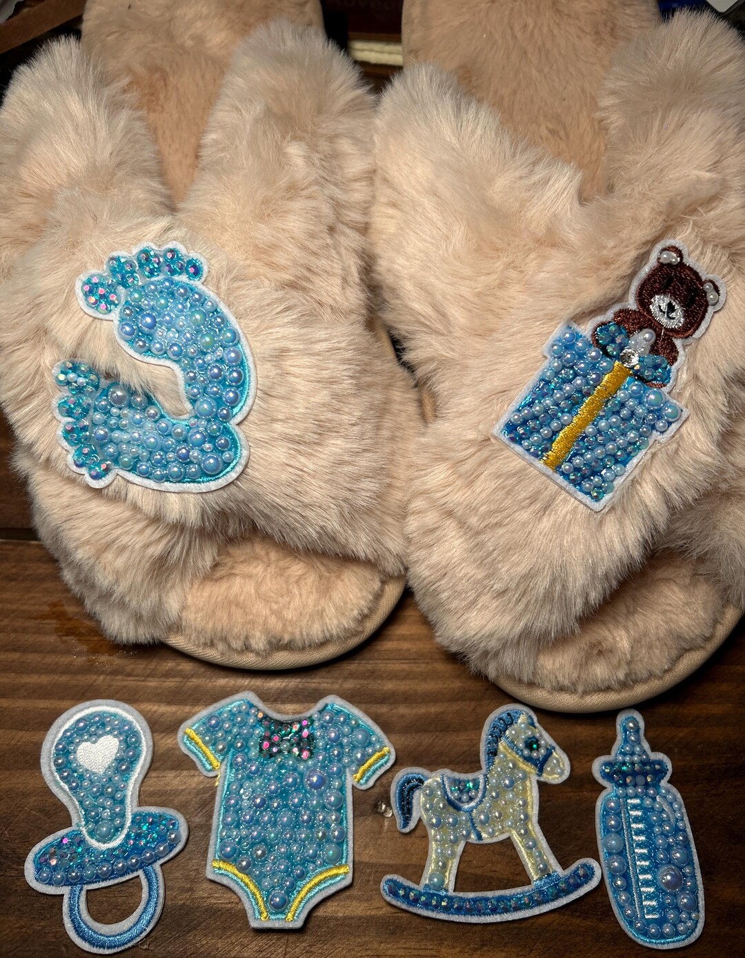 Cute Slippers for Baby Shower Gift, Slippers for Moms, New Mom Gift ...