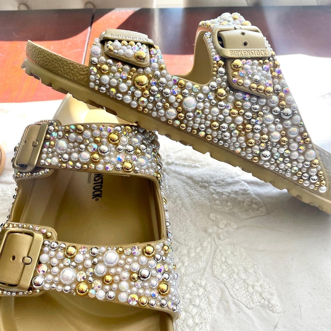 Custom Birkenstock Sandals Wedding Sandal Wedding Shoes | Etsy