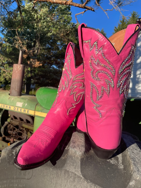 Women's Rhinestone Cowboy Bootscustom Cowboy Boot Etsy