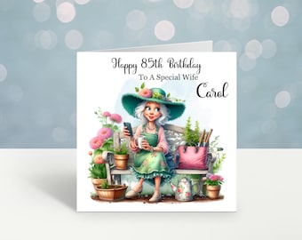 Personalized Gardening Grandma Birthday Card