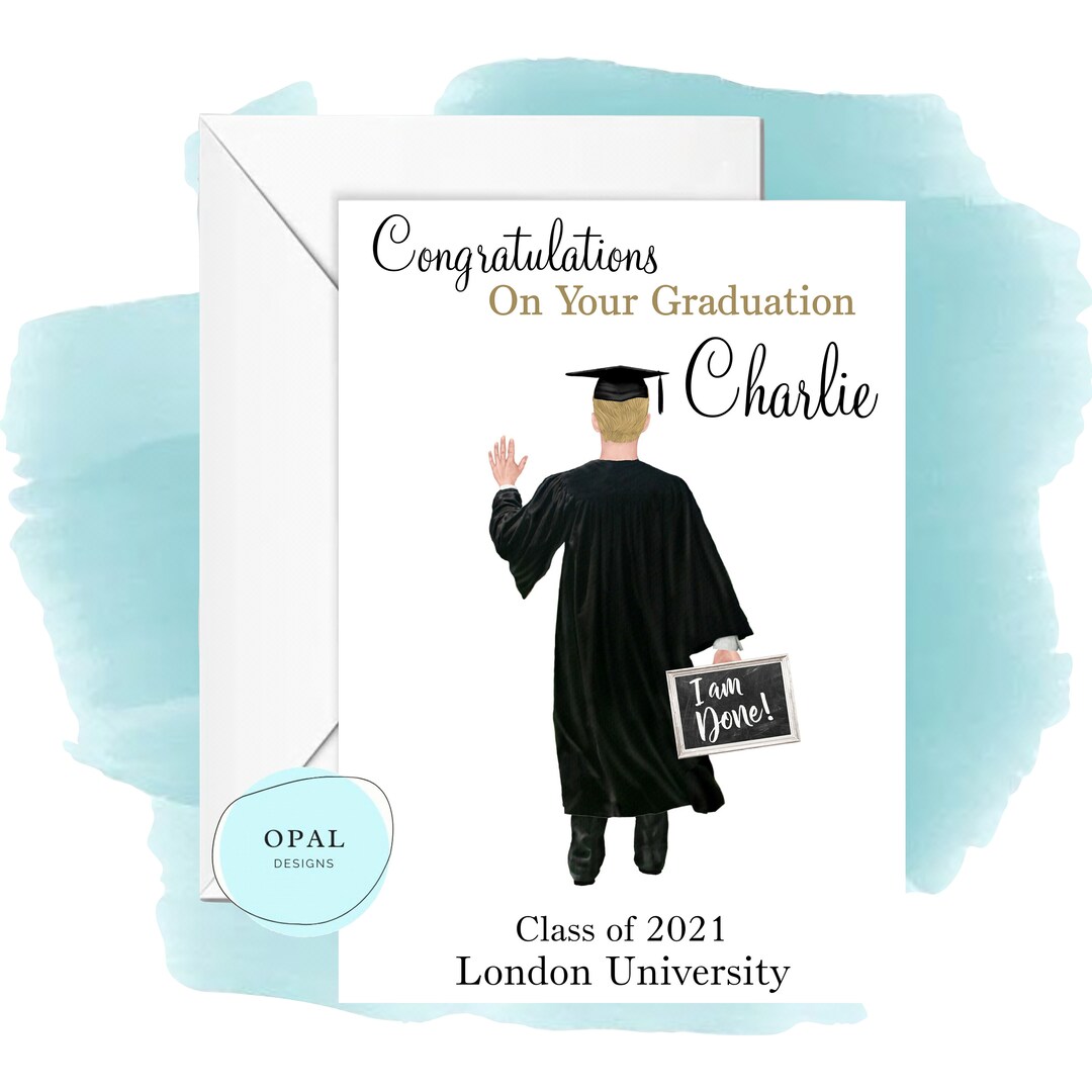 Personalised Graduation Card Customize Graduation Card - Etsy UK