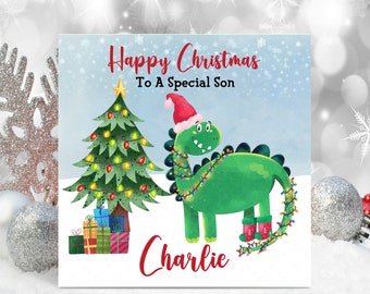 Personalised Childrens Christmas card Childrens Farm