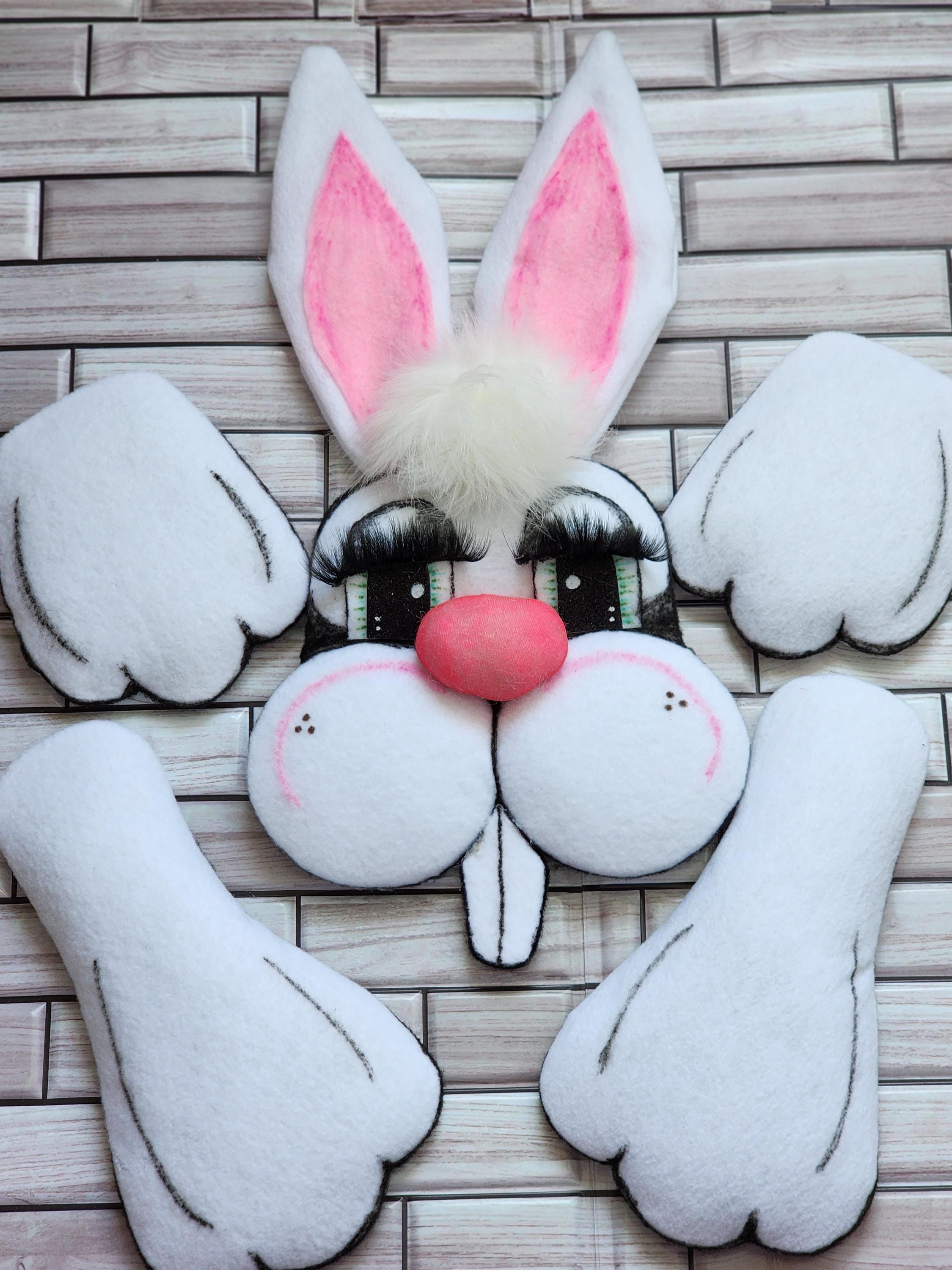 OG Bunny: Handmade Felt Rabbit Face - Easter Decor - Etsy