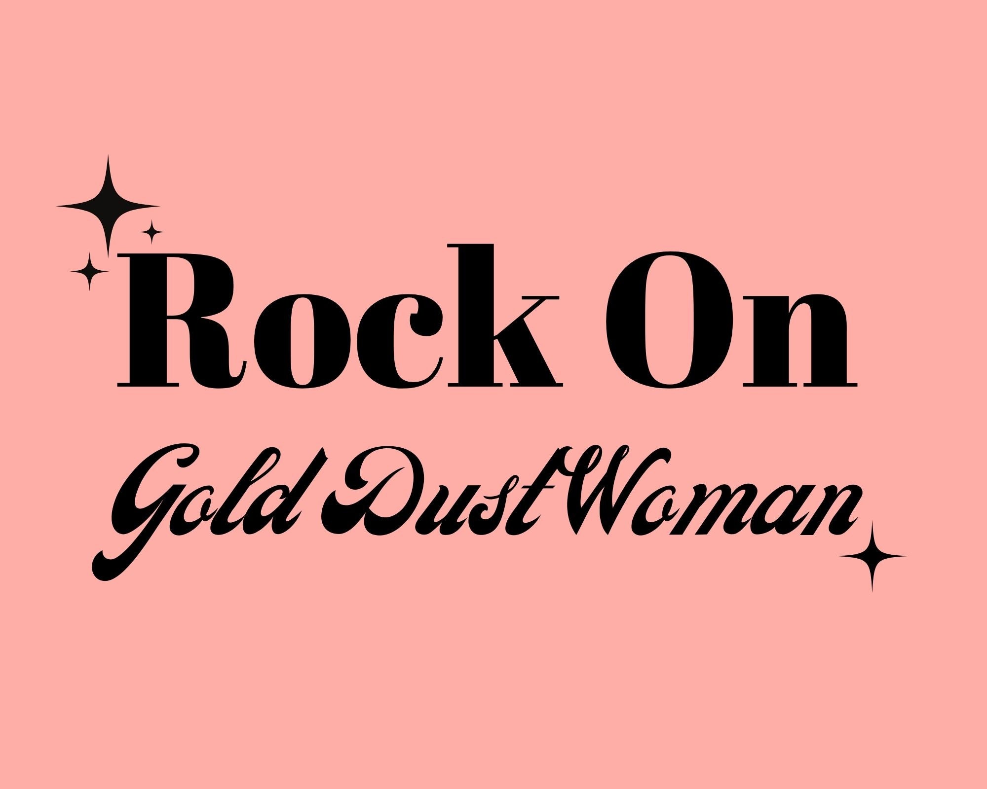 Gold Dust Woman Lyrics Print Music Print A5 A4 A3 