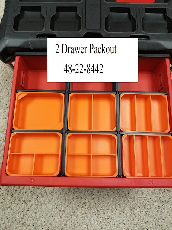 Packout Drawer Storage Bins - Stackable (2-Bin Set)