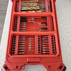 Bit Holder Packout Bin for 3.25" Milwaukee Bit Holders FULL SIZE
