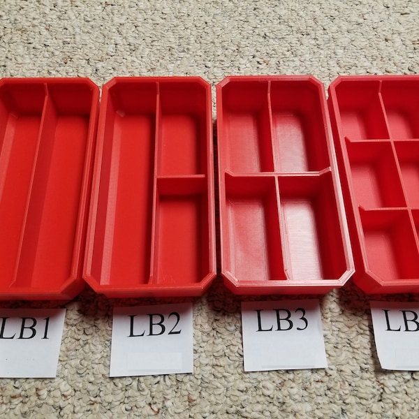 Packout Custom Large Thin Bins - 19 Options