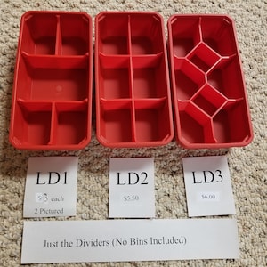 Packout Custom Large Bin Dividers - 3 Options