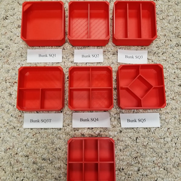 Packout Square TOP Nesting Bins - 7 Options