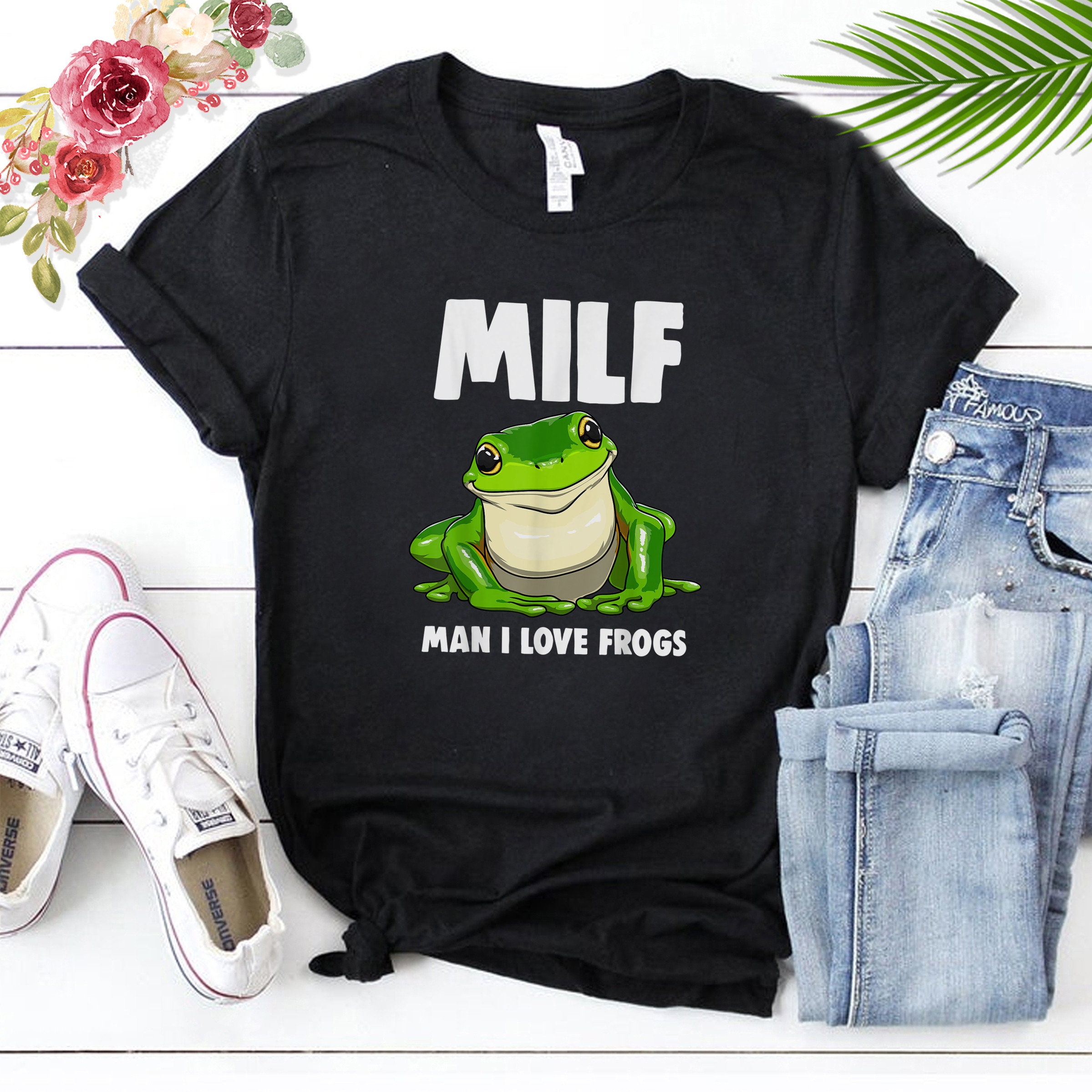 Funny Man I Love Frogs Tee Shirts Frog Love TShirt Etsy